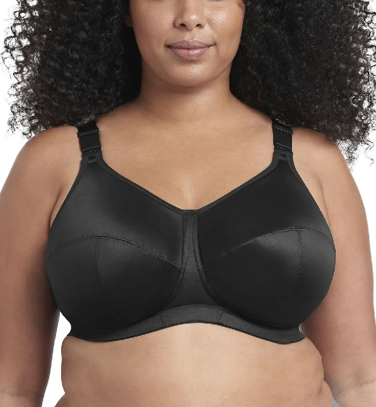 Bra with a polyester - lined cup for durability and moisture - wicking Goddess Celeste Support Softcup (6113) - Black Bra with a polyester - lined cup for durability and moisture - wicking Goddess Celeste Support Softcup (6113) - Black