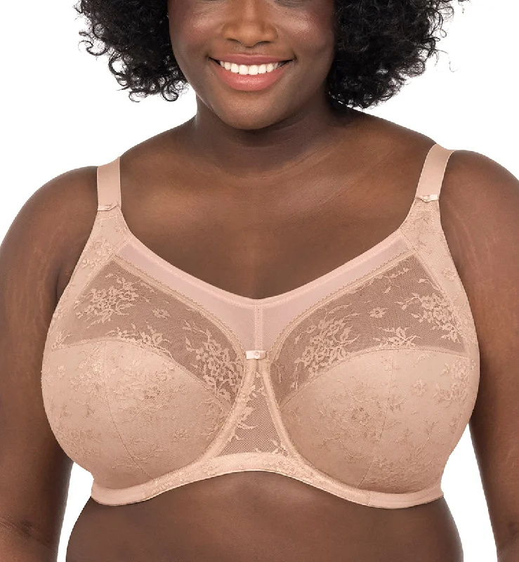 Bra with a plus - size front - closure for easy access​ Goddess Verity Full Cup Underwire Bra (700204) - Fawn