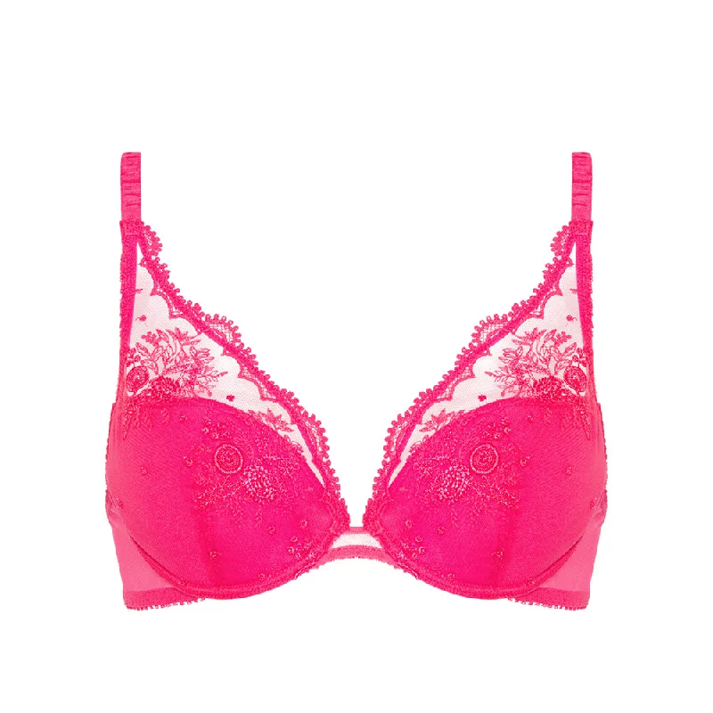 sexy lace push up bras for special occasionsIntrigue Disco Pink Plunging Push Up Bra sexy lace push up bras for special occasionsIntrigue Disco Pink Plunging Push Up Bra