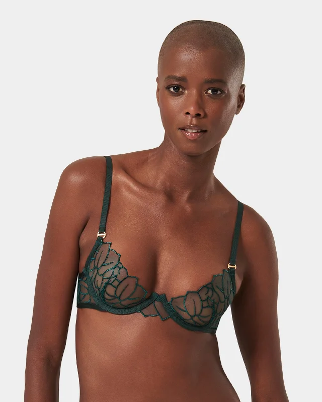 Laurel Wired Bra Botanical Garden Green