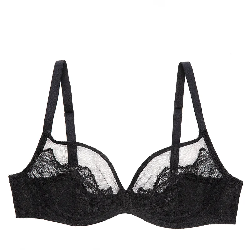 Bra with a memory foam cup for a customized fit​ Liberté Bowery Mesh Plunge Bra