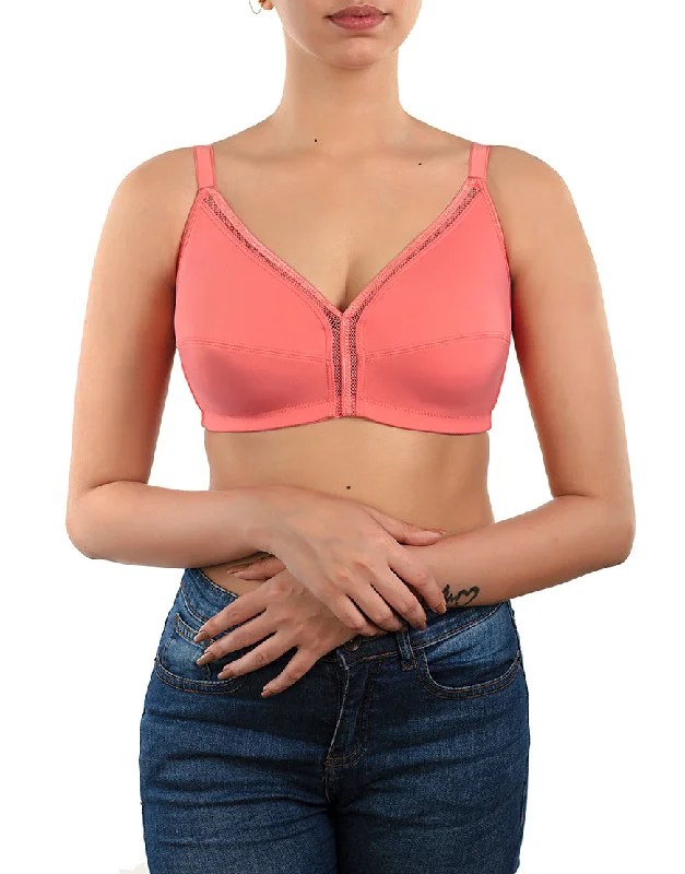 LOSHA TRUE CURVE WIRE-FREE MINIMIZER BRA-GEORGIA PEACH