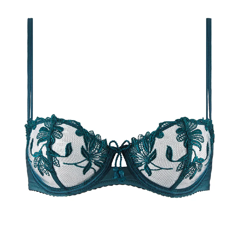 balconette bras for a sexy necklineLovessence Imperial Green Underwired Half Cup Bra balconette bras for a sexy necklineLovessence Imperial Green Underwired Half Cup Bra