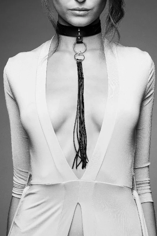 Bra with a balconette style for a flirty neckline​ Maze Black Tassel Choker