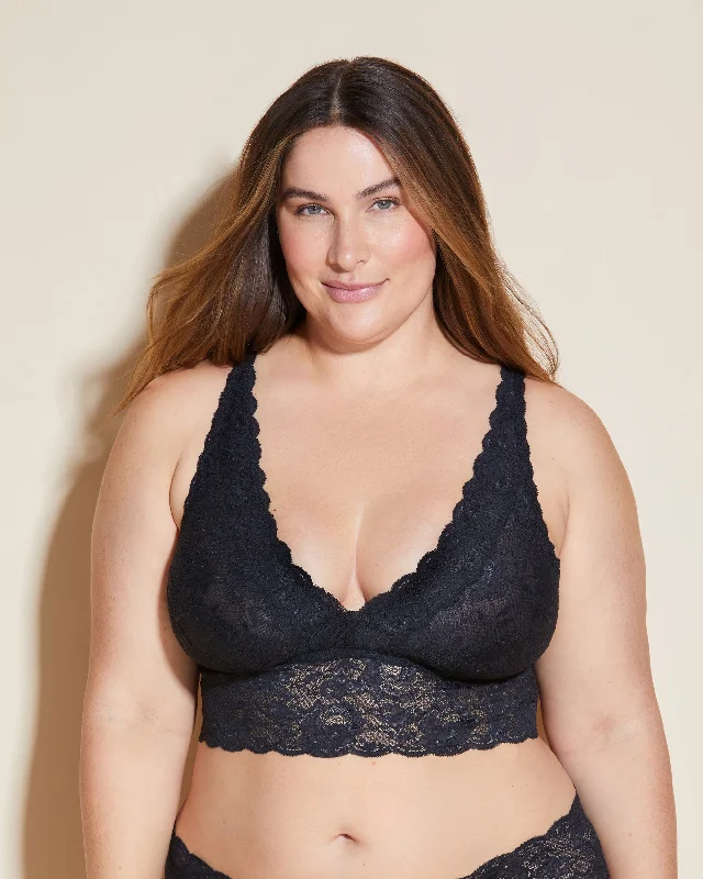 Bra with a plus - size customized fit option for a perfect fit Bralette Extended Plungie Longline Bra with a plus - size customized fit option for a perfect fit Bralette Extended Plungie Longline