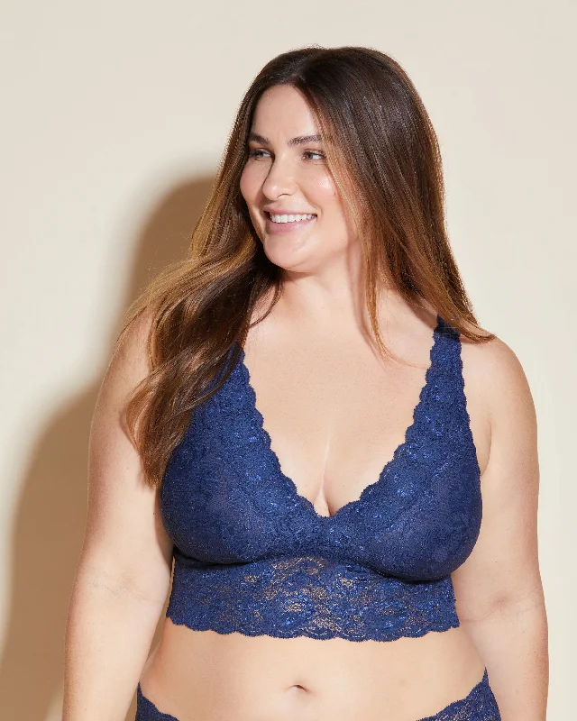 Sports bras for high - impact activities and workouts​ Plungie Longline Bralette In Erweiterten Plus Sizes