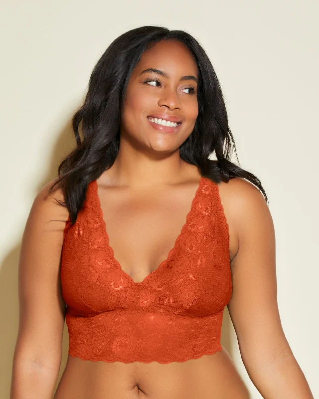 Bra with a satin - lined cup for a smooth and comfortable fit​ Plungie Longline Bralette In Erweiterten Plus Sizes