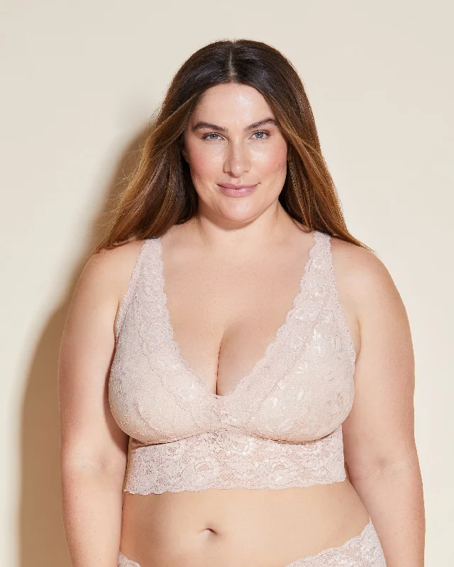Bra with a push - up memory foam cup for enhanced cleavage​ Plungie Longline Bralette In Erweiterten Plus Sizes