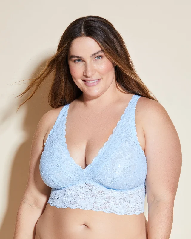 Bra with a cross - back strap design for a trendy look Plungie Longline Bralette In Erweiterten Plus Sizes Bra with a cross - back strap design for a trendy look Plungie Longline Bralette In Erweiterten Plus Sizes