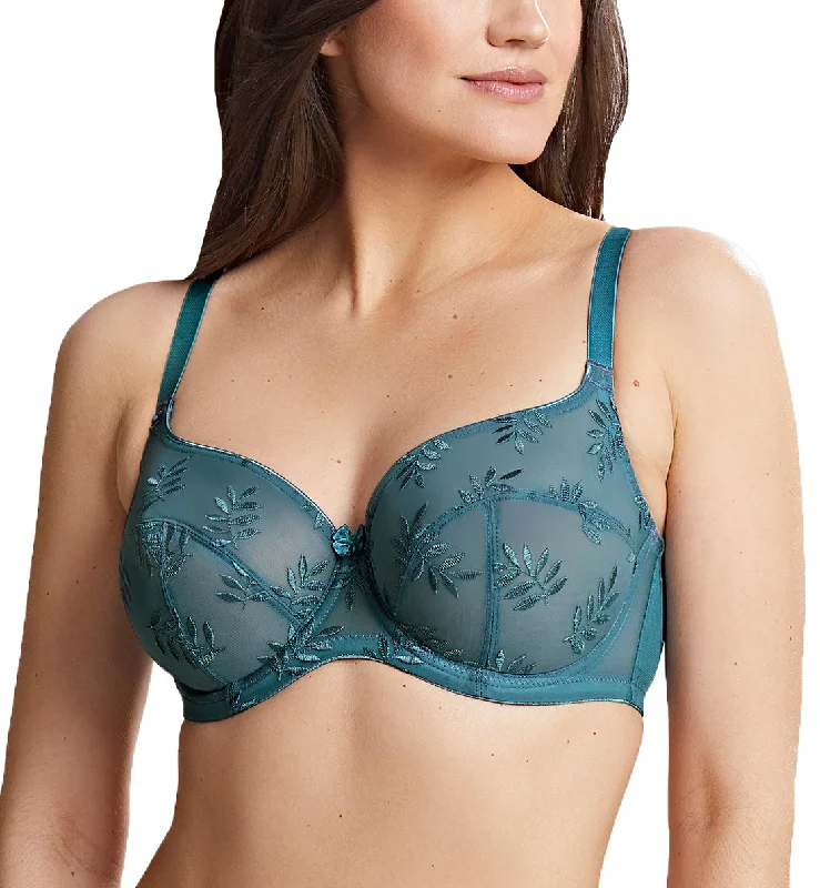 Bra with a non - padded cup for a natural feel Panache Tango Underwire Balconette Bra (9071) - Aegean Bra with a non - padded cup for a natural feel Panache Tango Underwire Balconette Bra (9071) - Aegean