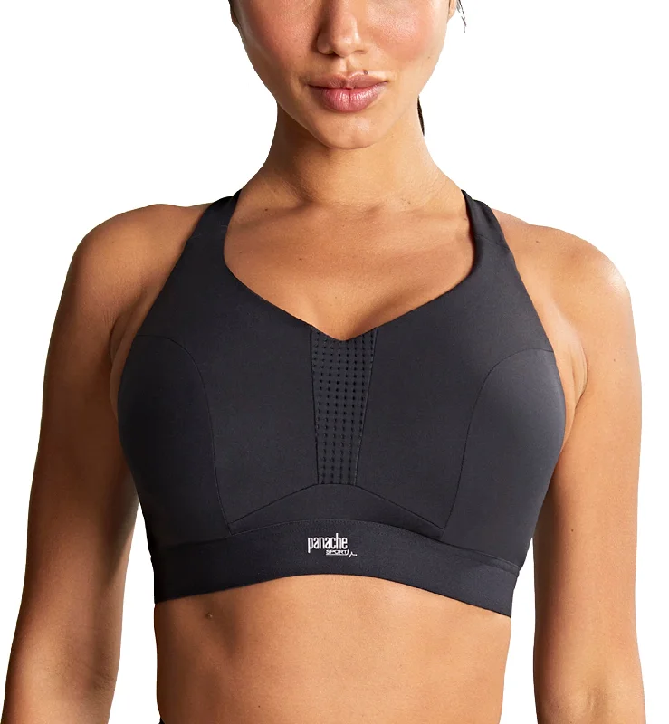 Bra with a removable padding for customizable support Panache Endurance Ultra Perform Non-padded Underwire Sports Bra (5022) - Black Bra with a removable padding for customizable support Panache Endurance Ultra Perform Non-padded Underwire Sports Bra (5022) - Black