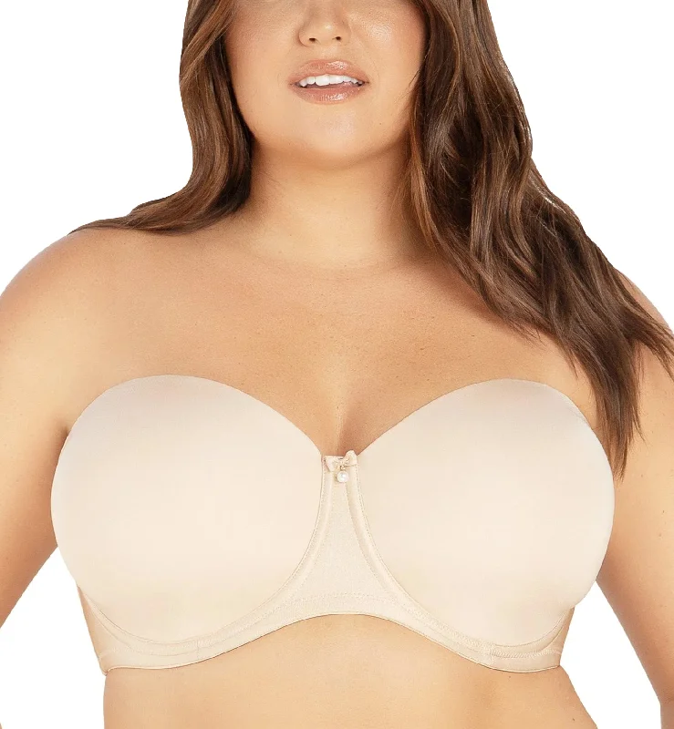 Bra with padded straps to reduce shoulder strain​ Parfait Elise Strapless Molded Underwire Bra (P60915) - Bare