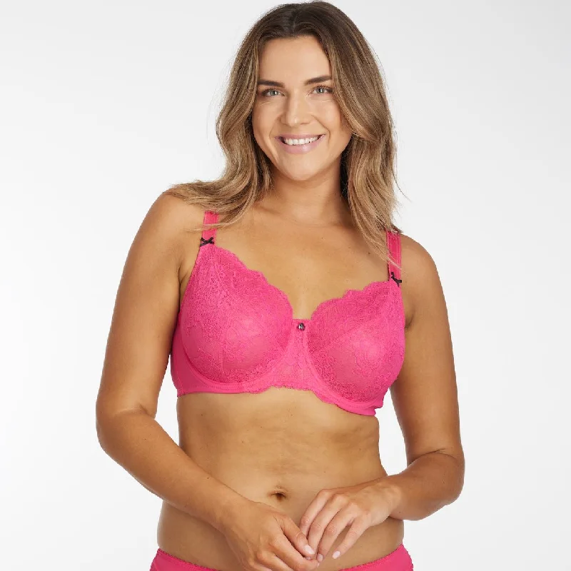 Bra with a push - up memory foam cup for enhanced cleavage Baroque Lace Full Cup Bra - Briar Rose Bra with a push - up memory foam cup for enhanced cleavage Baroque Lace Full Cup Bra - Briar Rose
