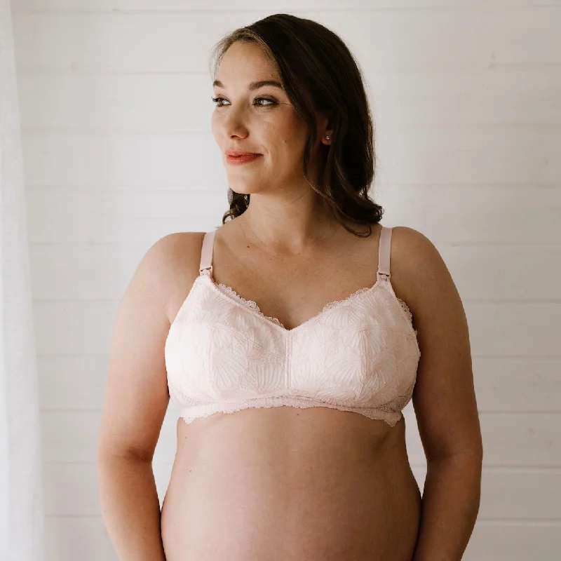 Bra with a built - in underwire for enhanced support Maternity Bra (Leakproof) - Rose Pink Bra with a built - in underwire for enhanced support Maternity Bra (Leakproof) - Rose Pink
