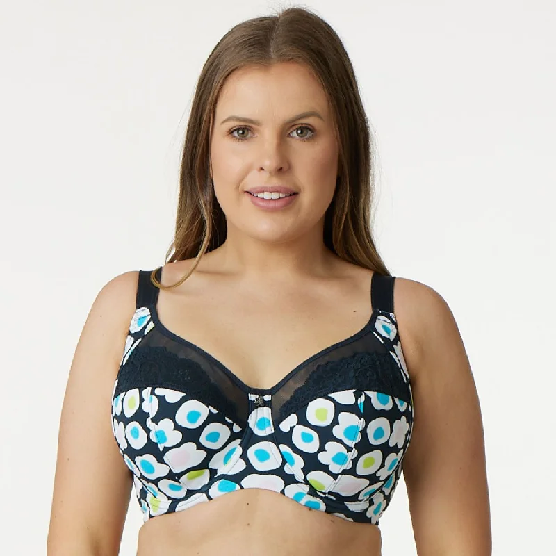 Full - cup bras providing maximum coverage and support Print Premium Support Bra - Flora Full - cup bras providing maximum coverage and support Print Premium Support Bra - Flora