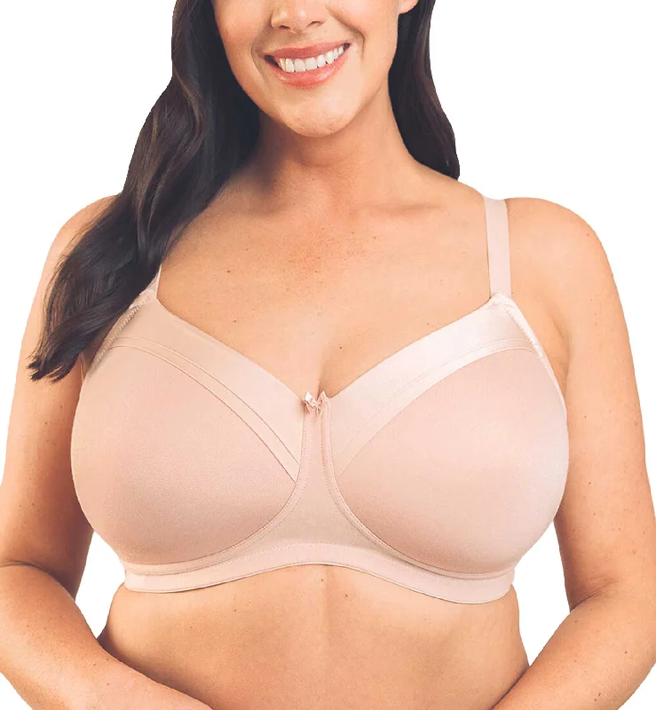 Bra with a polyester - lined cup for durability and moisture - wicking Royce Maisie Cotton Lined Non-Wire Bra (1091) - Blush Bra with a polyester - lined cup for durability and moisture - wicking Royce Maisie Cotton Lined Non-Wire Bra (1091) - Blush
