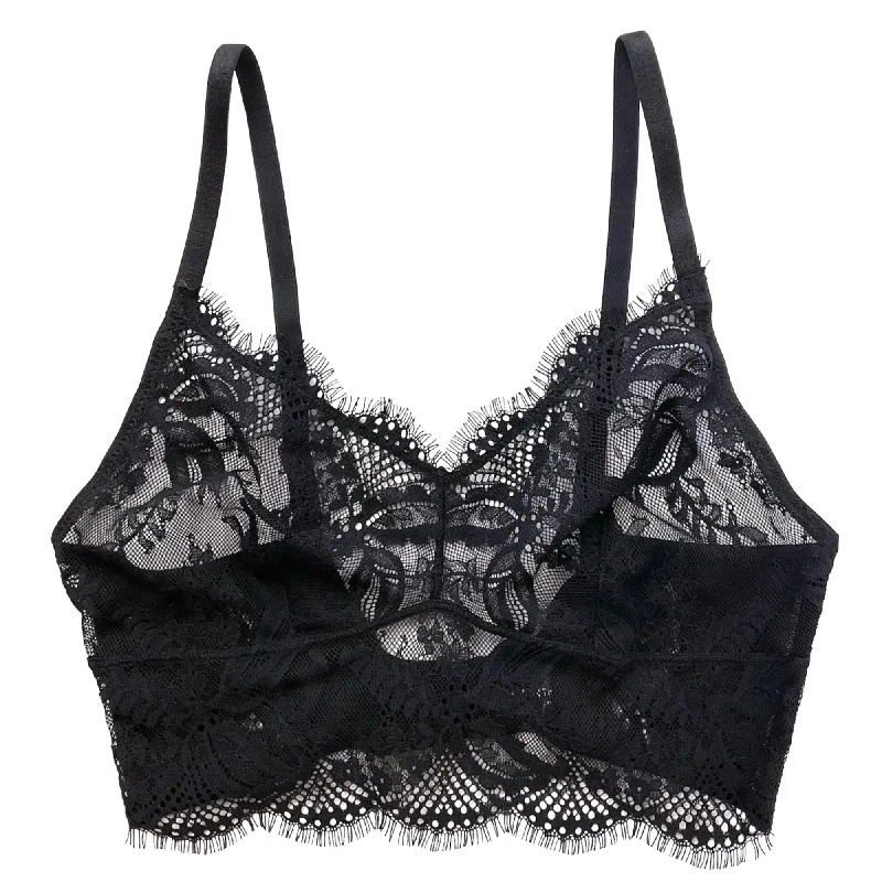 Plus - size bras designed for larger cup sizes and fuller figures​ Samantha Chang Illusion Longline Wireless Bra