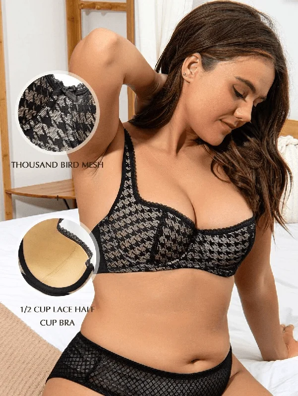 Bra with a bandeau style for a strapless and sleek look Push Up Balconette Half Cup Underwire Bra Black Bra with a bandeau style for a strapless and sleek look Push Up Balconette Half Cup Underwire Bra Black