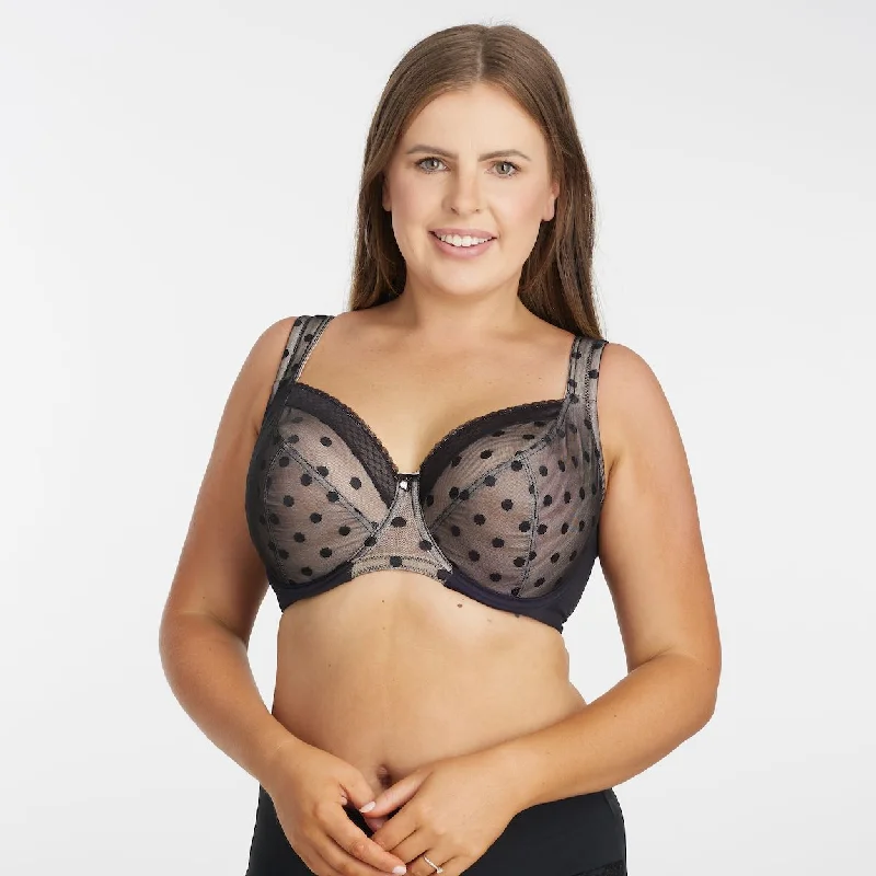 Bra with a solid color for a classic and versatile option Shadow Spot Premium Support Bra - Black Bra with a solid color for a classic and versatile option Shadow Spot Premium Support Bra - Black