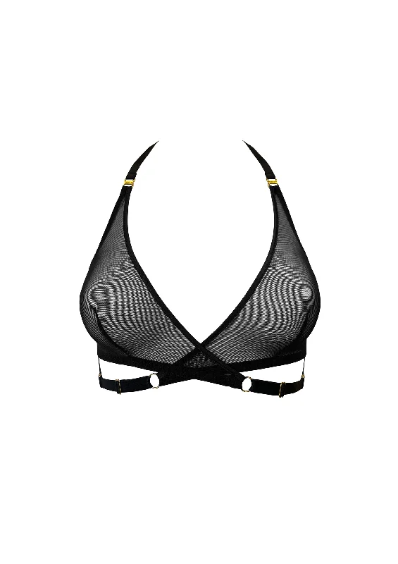 Signature Mesh Wrap Bra