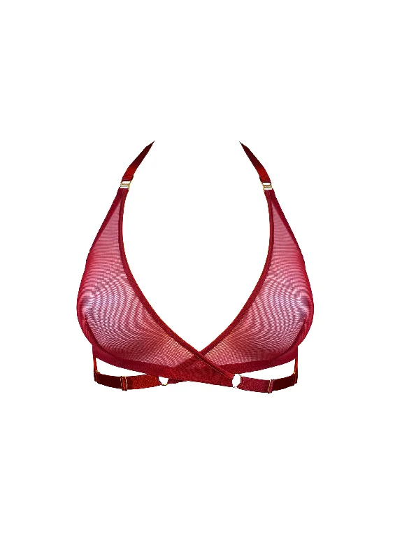 Signature Mesh Wrap Bra