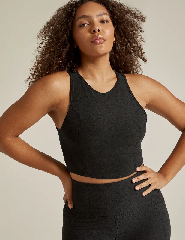 seamless wireless bras for everyday comfortSpacedye Motivate Cropped Tank