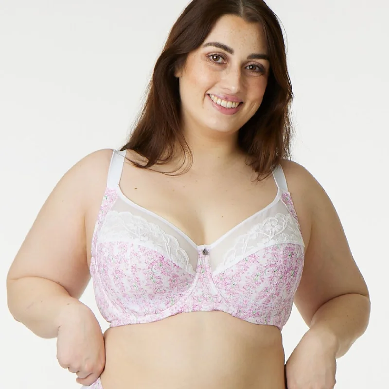 Seamless bras for a smooth and invisible look under clothes​ Print Premium Support Bra - Wisteria