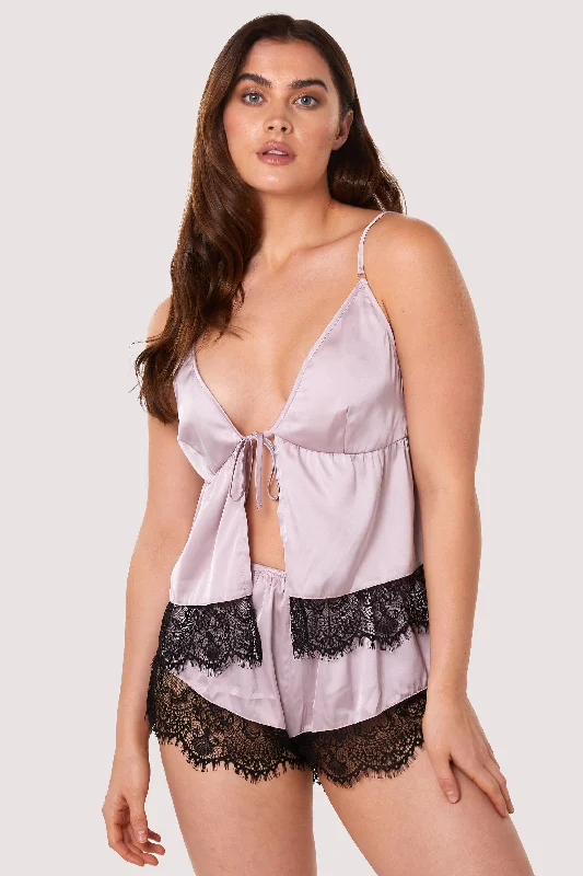 plus size nursing bras for breastfeeding momsAlaia Mink Caged Cami Pyjama Top & Shorts plus size nursing bras for breastfeeding momsAlaia Mink Caged Cami Pyjama Top & Shorts