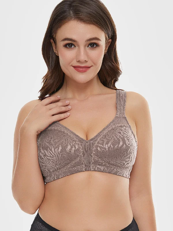 Full - cup bras providing maximum coverage and support Minimizer Full Coverage Bra Non Padded Wire-free Toffee Full - cup bras providing maximum coverage and support Minimizer Full Coverage Bra Non Padded Wire-free Toffee