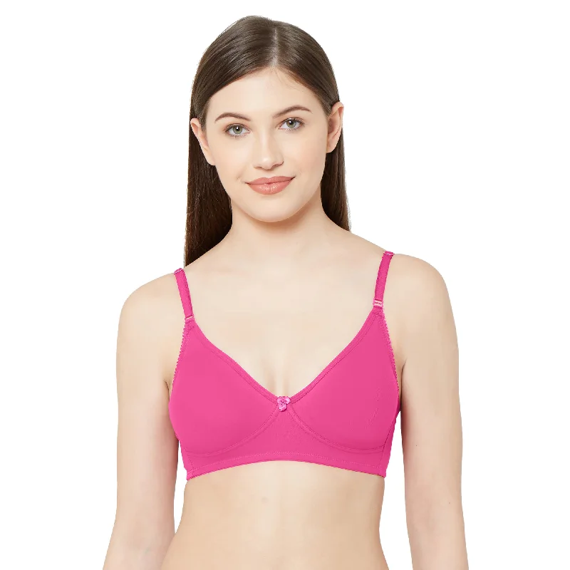 Dipti-Plain Mold T-shirt Bra  Rani Pink