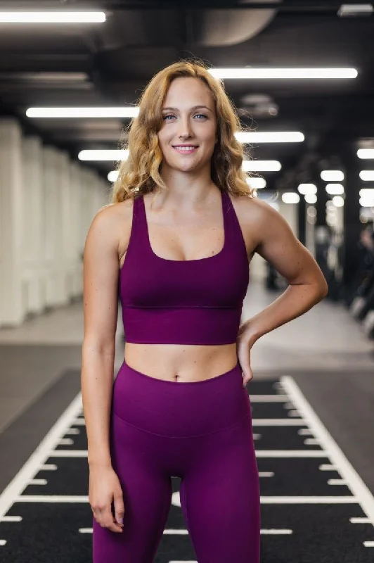 ELISE SPORTS BRA DARK VIOLET