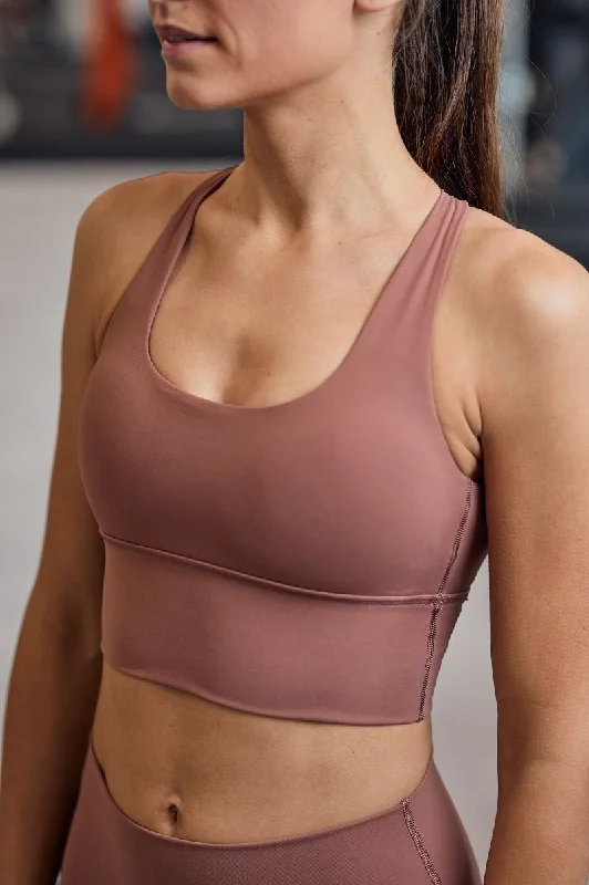 ELISE SPORTS BRA LIGHT BROWN