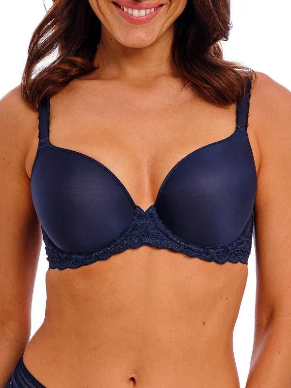 Raffine Underwired Contour Bra - Ink